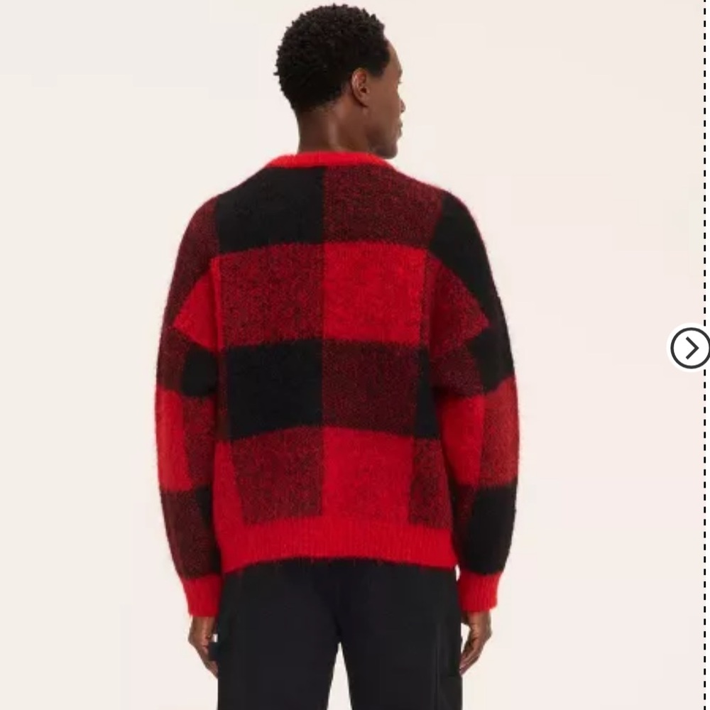 Woolrich Bold Red and Black Plaid Sweater - Picture 4 of 8